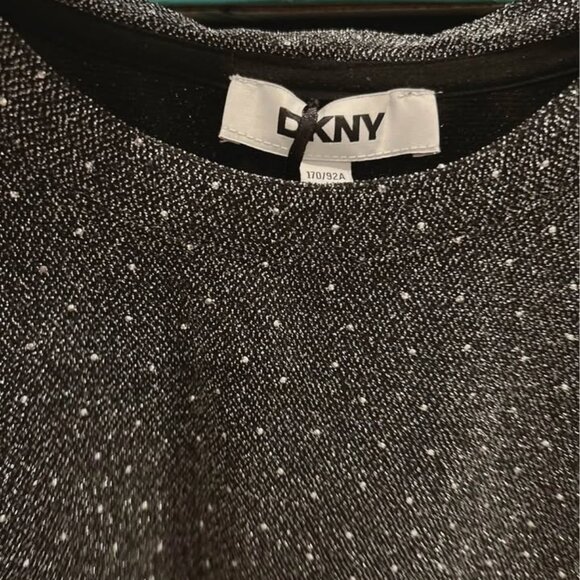 Brand new DKNY bling top shining shot sleeve shirt size Xl lady t shirt - Picture 8 of 9